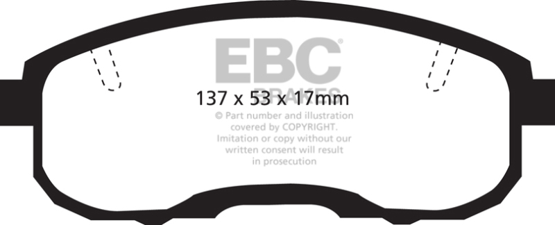 EBC 95-99 Infiniti I30 3.0 Greenstuff Front Brake Pads - DP21752