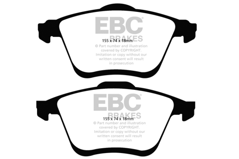 EBC 06-09 Mazda 6 2.3 Turbo (Mazdaspeed) Greenstuff Front Brake Pads - DP21773