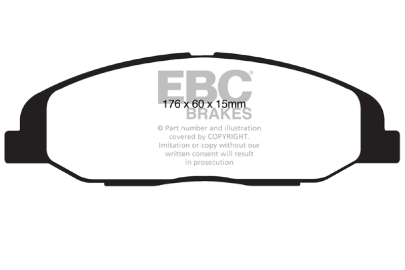 EBC 08-13 Cadillac CTS 3.0 Greenstuff Front Brake Pads - DP21827