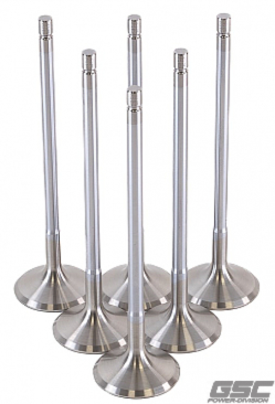 GSC P-D Toyota G16E-GTS 32mm Head (STD) Chrome Polished Exhaust Valve - Set of 6 - 2195-6