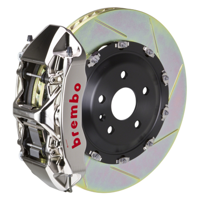 Brembo 25+ BMW X3 30 xDrive Fr GT-R BBK 6 Pist Billet 380x34 2pc Rotor Slotted Type1 - Nickel Plated - 1N2.9093AR