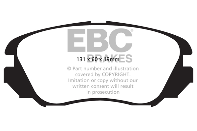 EBC 10+ Buick Allure (Canada) 3.0 Greenstuff Front Brake Pads - DP22013