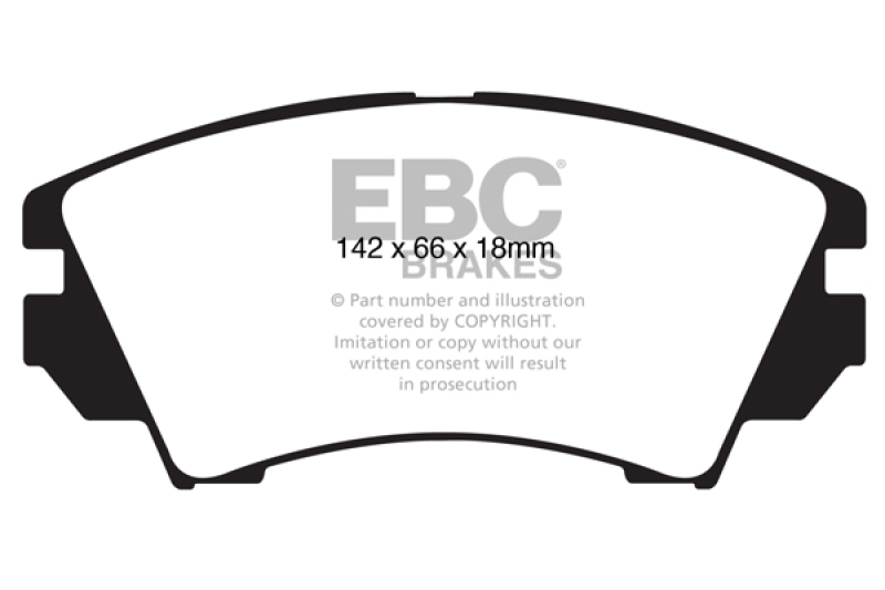 EBC 10+ Buick Allure (Canada) 3.0 Greenstuff Front Brake Pads - DP22014