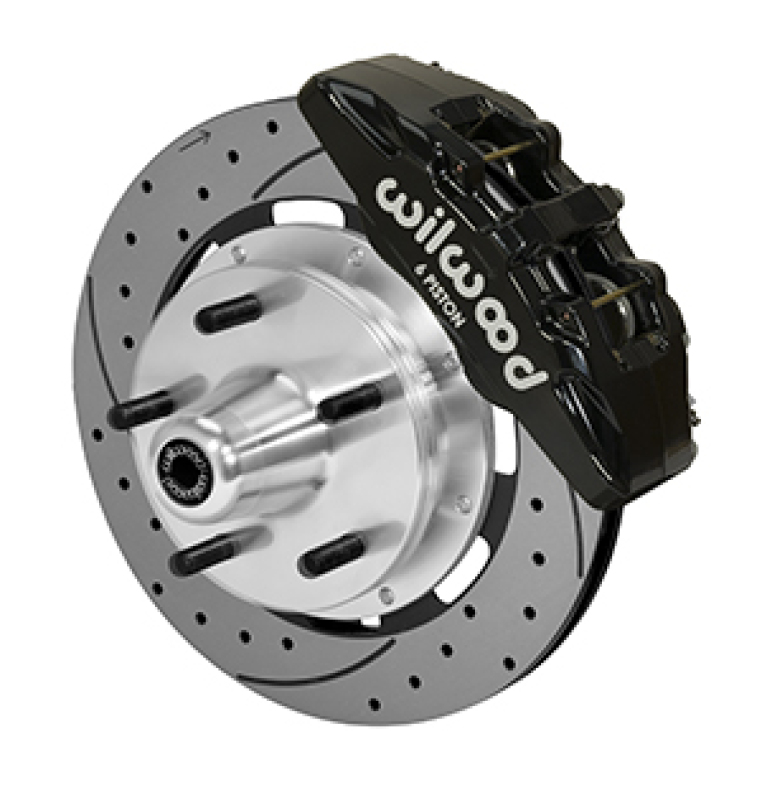 Wilwood Forged Dynapro Big Brake Kit - 5x5 Hub/12.19in Drilled & Slotted Rotor/ Black Caliper- Front - 140-14533-D