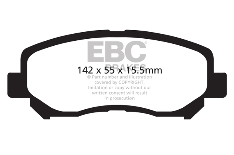 EBC 12+ Mazda CX-5 2 Greenstuff Front Brake Pads - DP22134