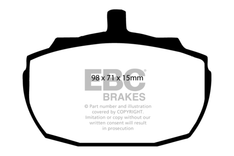 EBC 91-93 Morgan 4/4 1.6 Greenstuff Front Brake Pads - DP2243