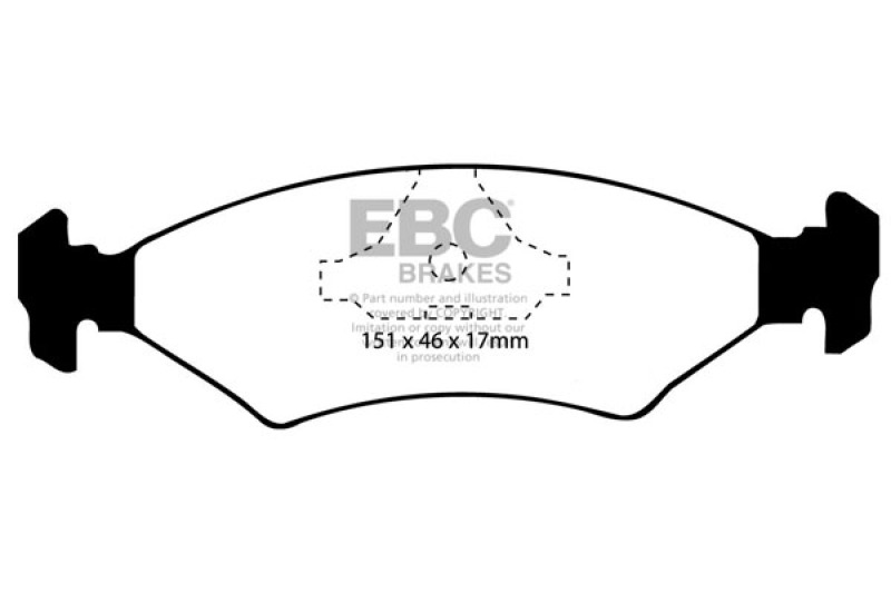 EBC 81-85 Ferrari Mondial 2.9 QV Greenstuff Rear Brake Pads - DP2415