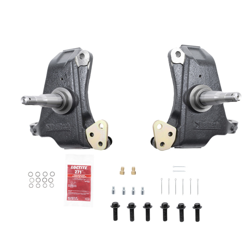 Belltech 19-24 Chevy Silverado 1500 3in. Drop Spindle Set (4-Piston Brake Setup) - 2504