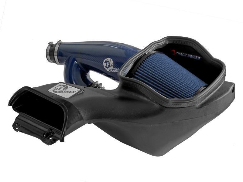 aFe 17-24 Ford F-150 Track Series Blue Kevlar Carbon Fiber C/A Intake System w/Black Pro 5R Filter - 57-10031RL