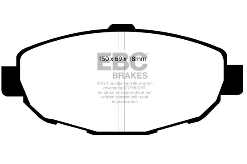 EBC 99-01 Lexus SC300 3.0 Redstuff Front Brake Pads - DP31007C