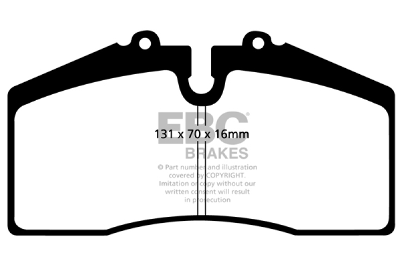 EBC 05+ Ford Saleen Mustang Brembo front calipers Redstuff Front Brake Pads - DP31014C