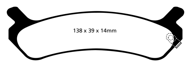 EBC 92-94 Hyundai Sonata 2.0 Redstuff Rear Brake Pads - DP31017C