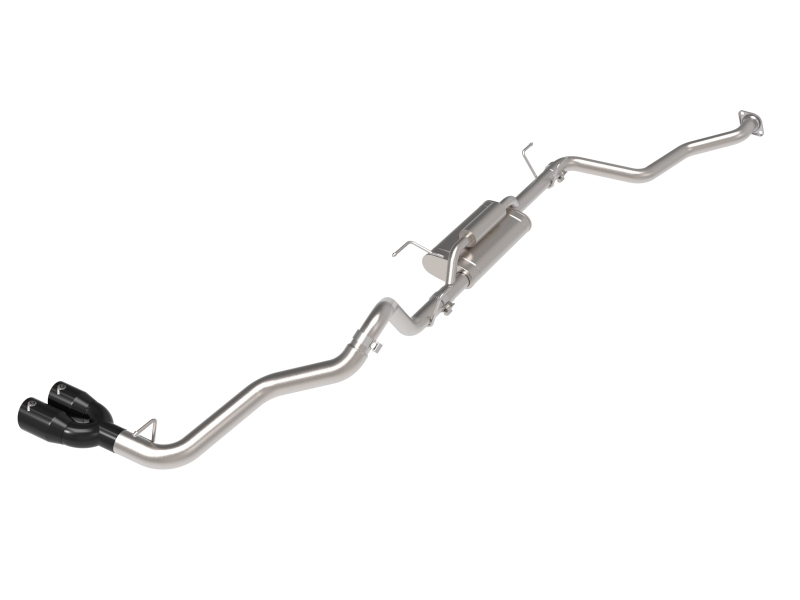 aFe 24-25 Toyota Tacoma L4-2.4L (t) Vulcan Series 2.5in to 3in Cat-Back w/ Black Tip - 49-36078-B