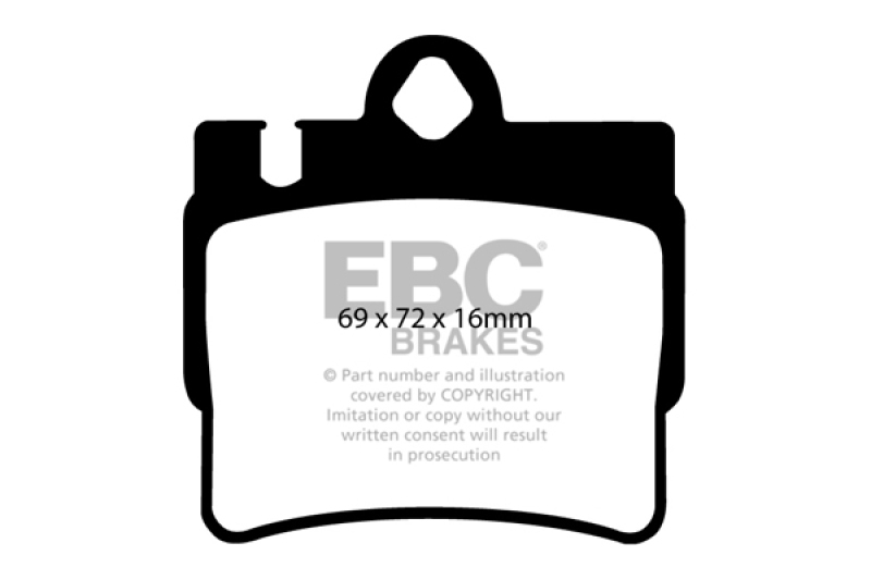 EBC 01-02 Mercedes-Benz CL55 AMG 5.5 Redstuff Rear Brake Pads - DP31364C