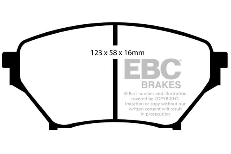 EBC 01-03 Mazda Miata MX5 1.8 (Sports Suspension) Redstuff Front Brake Pads - DP31452C