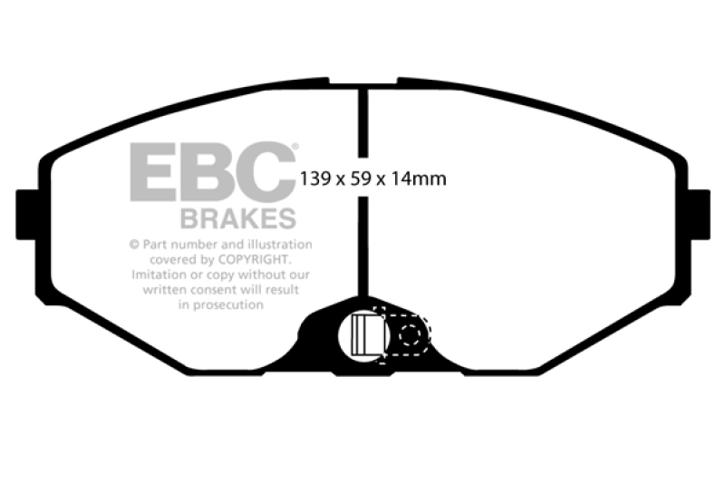 EBC 93-97 Infiniti J30 3.0 Redstuff Front Brake Pads - DP31471C