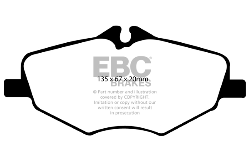 EBC 06-09 Mercedes-Benz E320 3.0 TD Redstuff Front Brake Pads - DP31488C