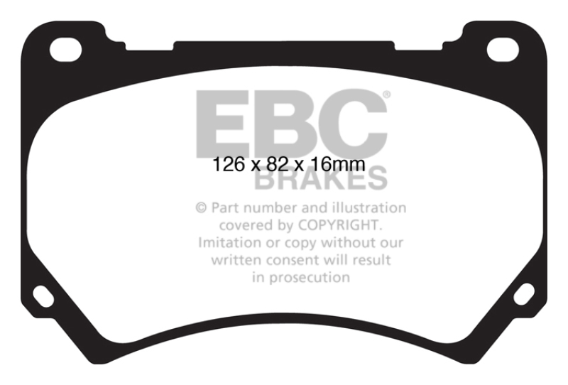 EBC 11+ Hyundai Equus 4.6 Redstuff Front Brake Pads - DP31849C