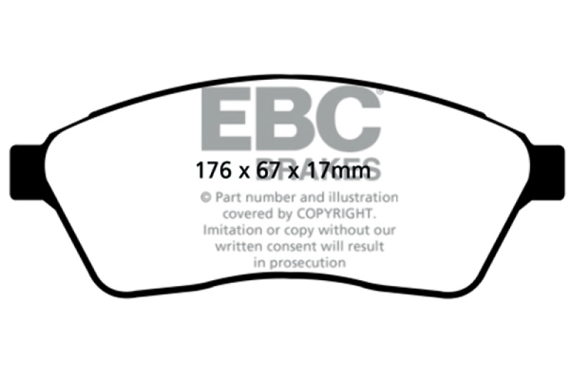 EBC 10-11 Cadillac SRX 2.8 Turbo Redstuff Front Brake Pads - DP31859C
