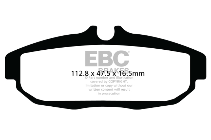 EBC 12 Ford Mustang 5.8 Supercharged (GT500) Shelby Redstuff Rear Brake Pads - DP31894C