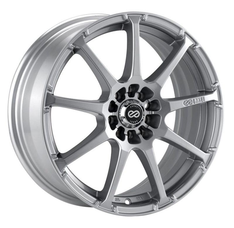 Enkei EDR9 17x7 4x100/114.3 45mm Offset 72.6 Bore Diameter Silver Wheel - 441-770-0145SP
