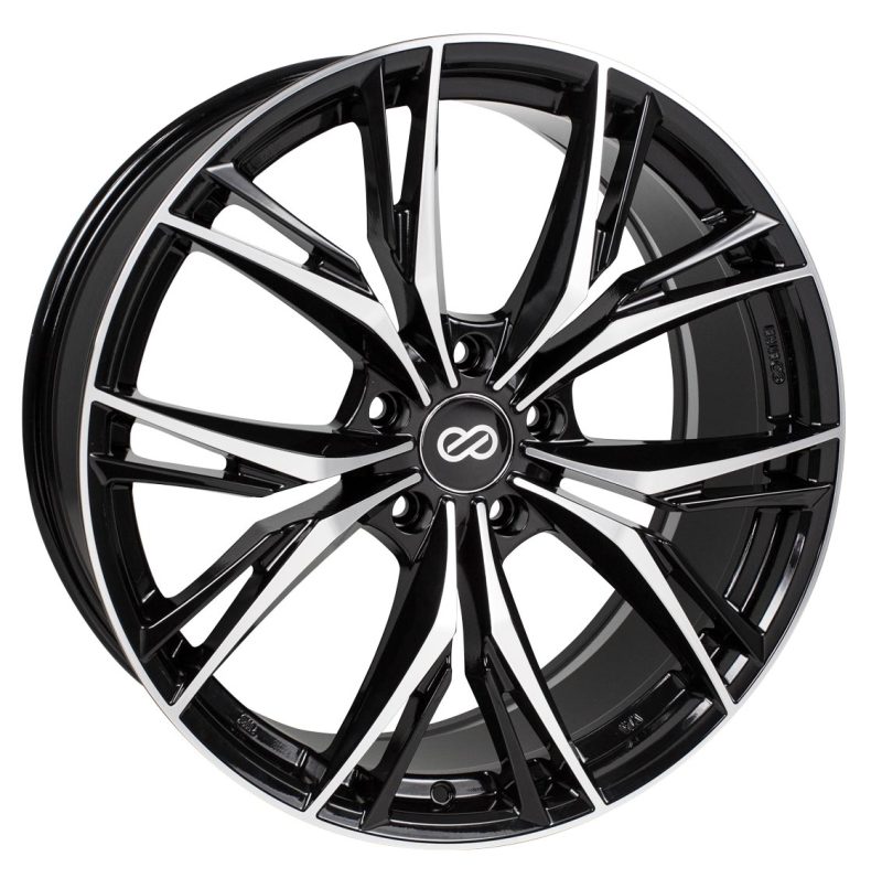 Enkei ONX 18x8 5x110 40mm Offset 72.6mm Bore Black Machined Wheel - 505-880-5140BKM