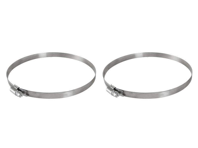 aFe Magnum FORCE Worm Gear Hose Clamps - 4-1/8in to 7in ID (Pair) - 59-01021-MA
