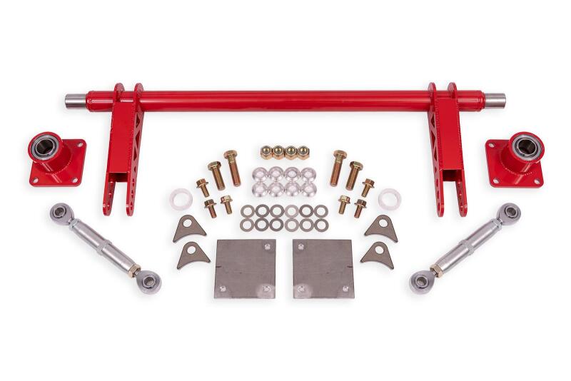 BMR 79-04 Ford Mustang 1.375in Rear Weld-on Anti-roll Bar Kit Hollow - Red - ARB732R