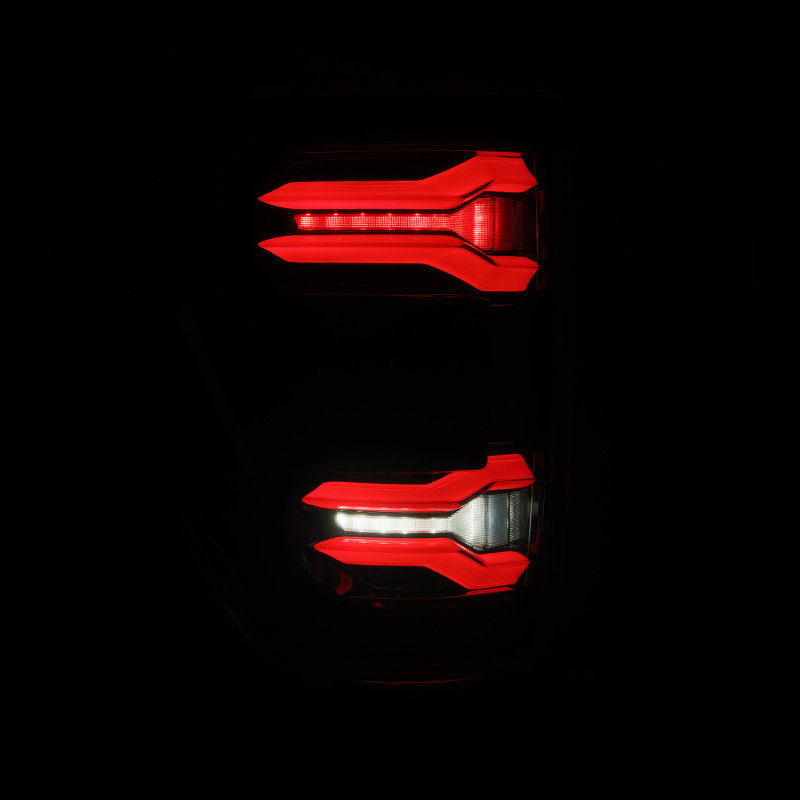 AlphaRex 21-23 Ford F-150 LUXX LED Tailights - Black w/ BLIS - 653040