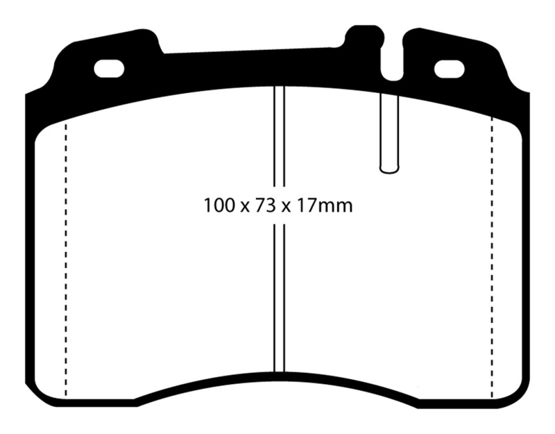 EBC 92-96 Ferrari 512TR 5.0 Redstuff Front Brake Pads - DP3927C