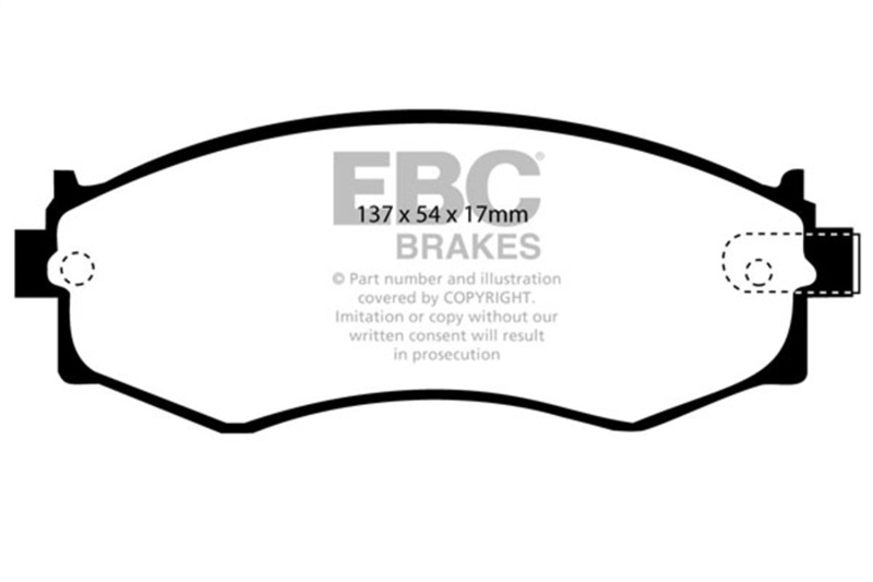 EBC 91-97 Infiniti G20 2.0 Yellowstuff Front Brake Pads - DP4792R