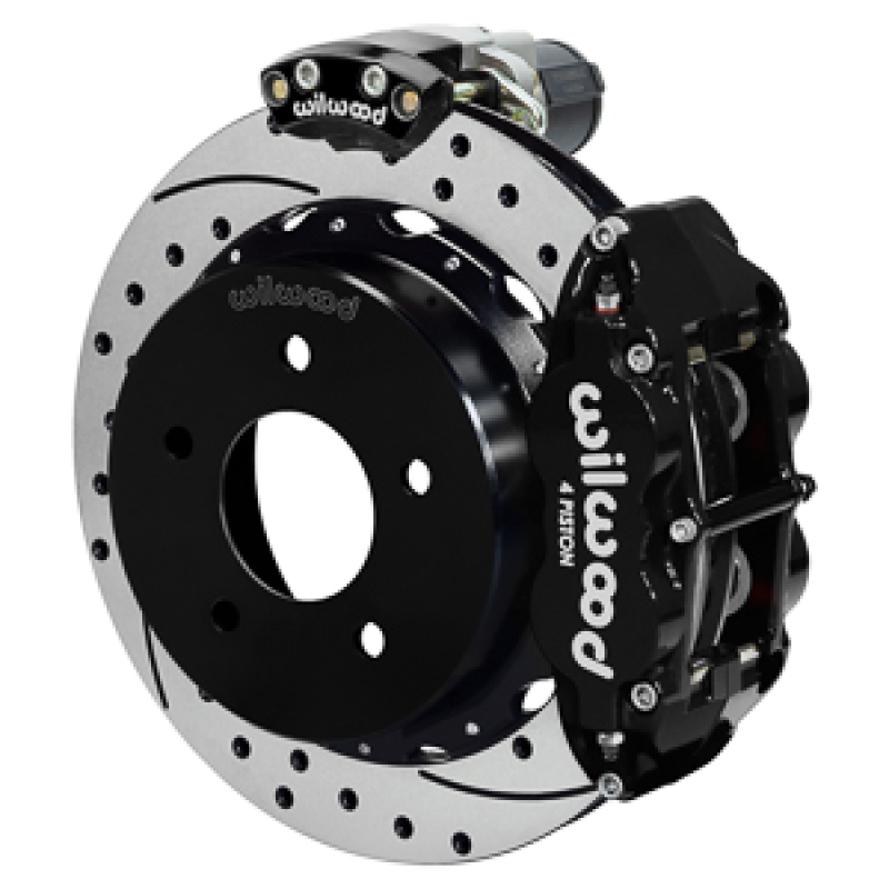 Wilwood 88-98 GM C1500 Superlite Rear Elec. Parking Brake Kit 12.88in SRP Rotor 3.25in Offset - Blk - 140-18044-D