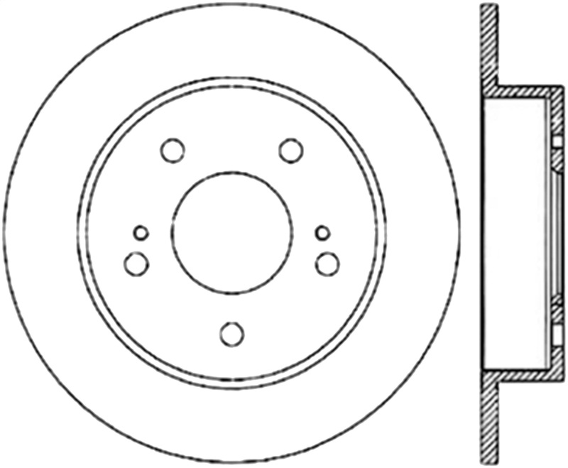 StopTech 94-98 Nissan 240SX Slotted & Drilled Cryo Brake Rotor - Rear Right - 127.42062CR