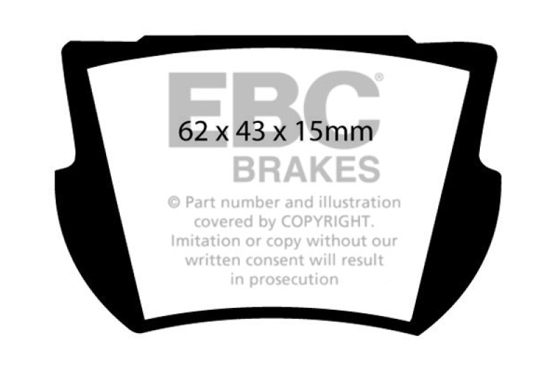 EBC 66-74 Lotus Elan 1.6 Yellowstuff Rear Brake Pads - DP4145R