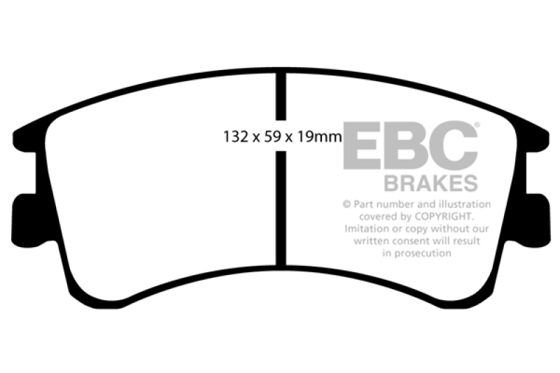 EBC 03-05 Mazda 6 2.3 Yellowstuff Front Brake Pads - DP41465R