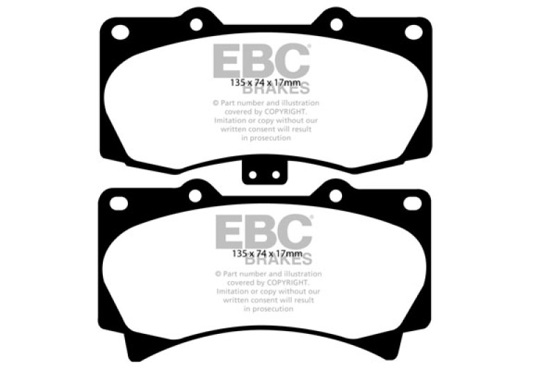 EBC 05-07 Hummer H3 3.5 Yellowstuff Front Brake Pads - DP41759R