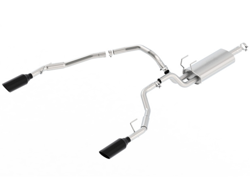 Borla 09-17 Ram 1500 5.7L V8 3in-2.5in Dual Out Pipe 5in Tip S-Type Exhaust Black Chrome - 140307BC