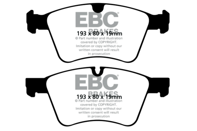 EBC 08-10 Mercedes-Benz GL320 3.0 TD (373mm Front Rotors) Yellowstuff Front Brake Pads - DP41860R