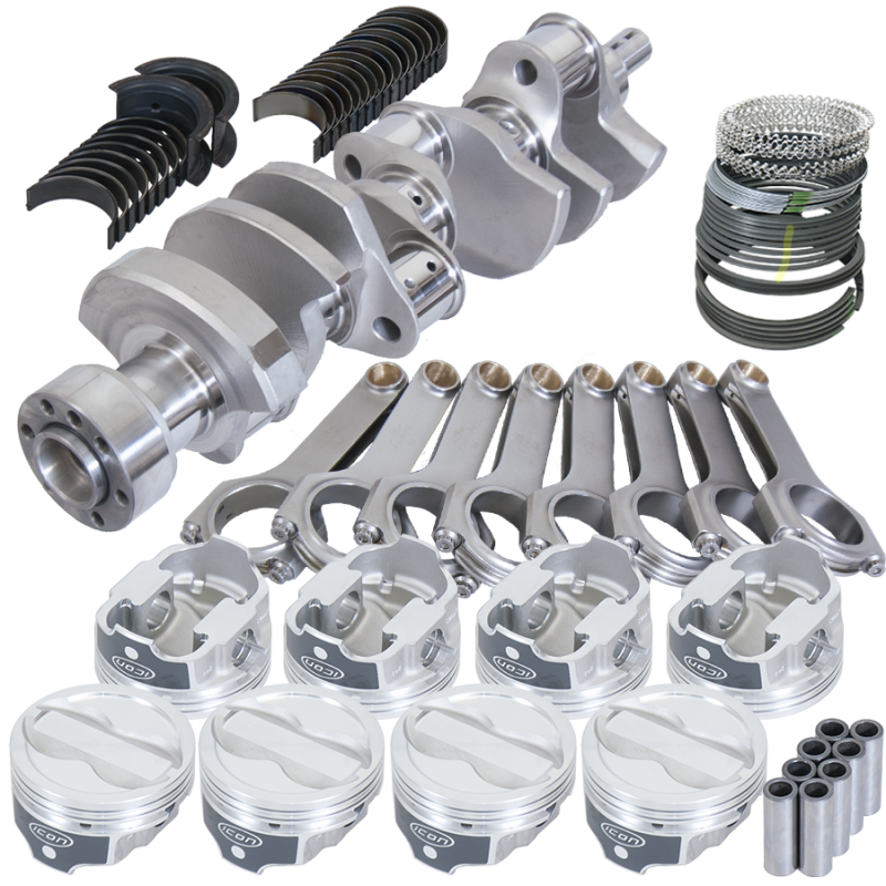 Eagle Chevy LT1 350 1Pc 3.750in Crank 6.000in H-Beam -18cc 4.060in Pistons Rotating Assembly - 12303L060