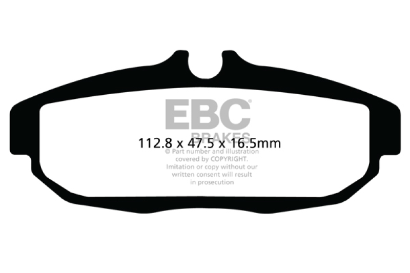 EBC 12 Ford Mustang 5.8 Supercharged (GT500) Shelby Yellowstuff Rear Brake Pads - DP41894R