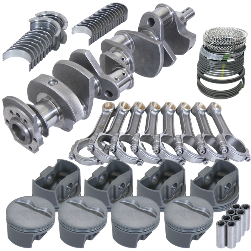 Eagle Chevy 350 3.750in Crank 5.700in I-Beam Rods -5cc Flat Top 4.040in Pistons Rotating Assembly - 13006040