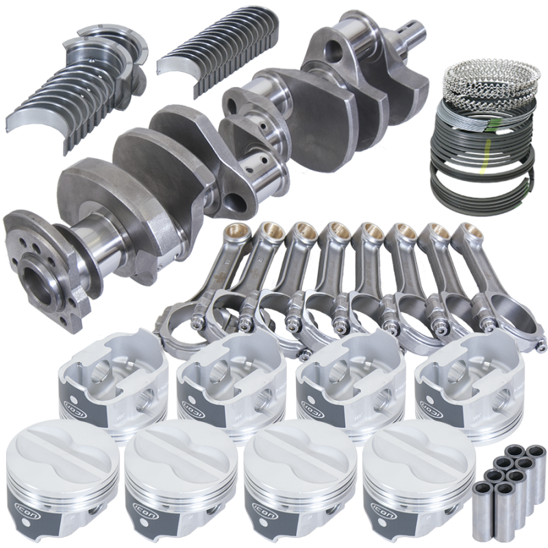 Eagle Chevy 350 3.750in Int Balance Crank 5.700in I-Beam Rod -10cc 4.040in Pistons Rotating Assembly - 13013040