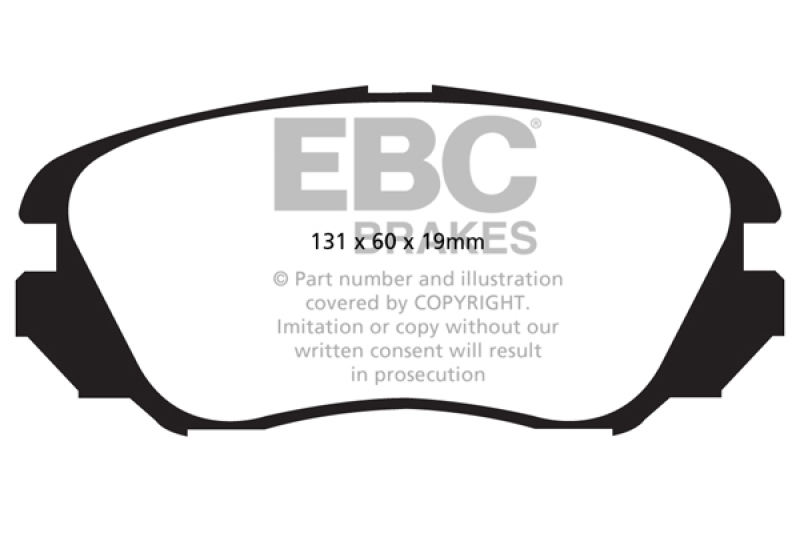 EBC 10+ Buick Allure (Canada) 3.0 Yellowstuff Front Brake Pads - DP42013R