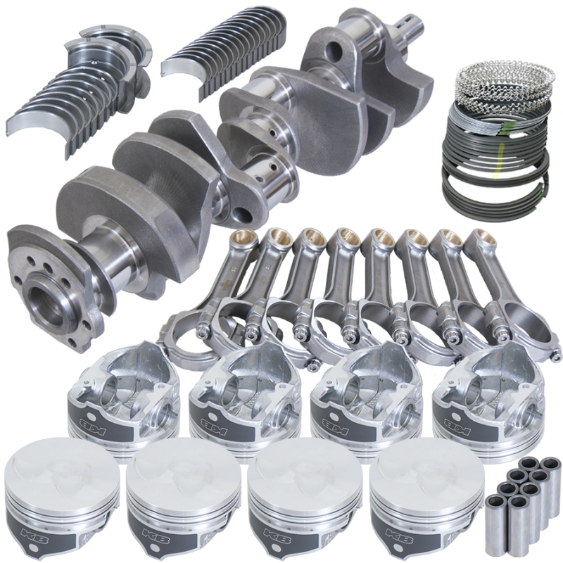 Eagle Chevy LT1350 1Pc 3.480in Crank 6.000in I-Beam Rods -7cc 4.030in Pistons Rotating Assembly - 13205L030