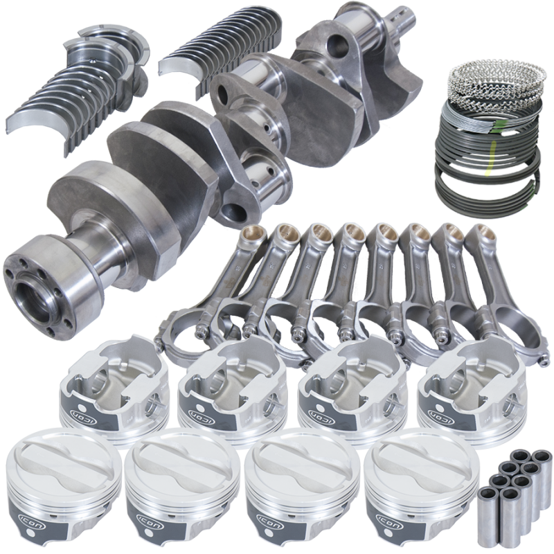 Eagle Chevy LT1350 1Pc 3.750in Crank 6.000in I-Beam Rods -18cc 4.030in Pistons Rotating Assembly - 13323L030