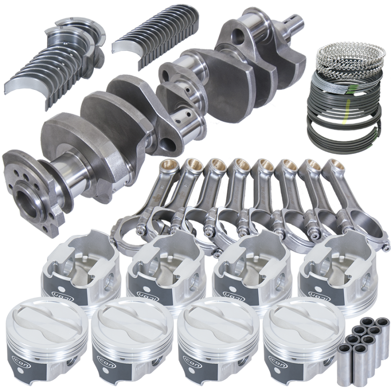Eagle Chevy 350 3.750in Crank 5.700in I-Beam Rods -18cc 4.030in Pistons Rotating Assembly - 13324030