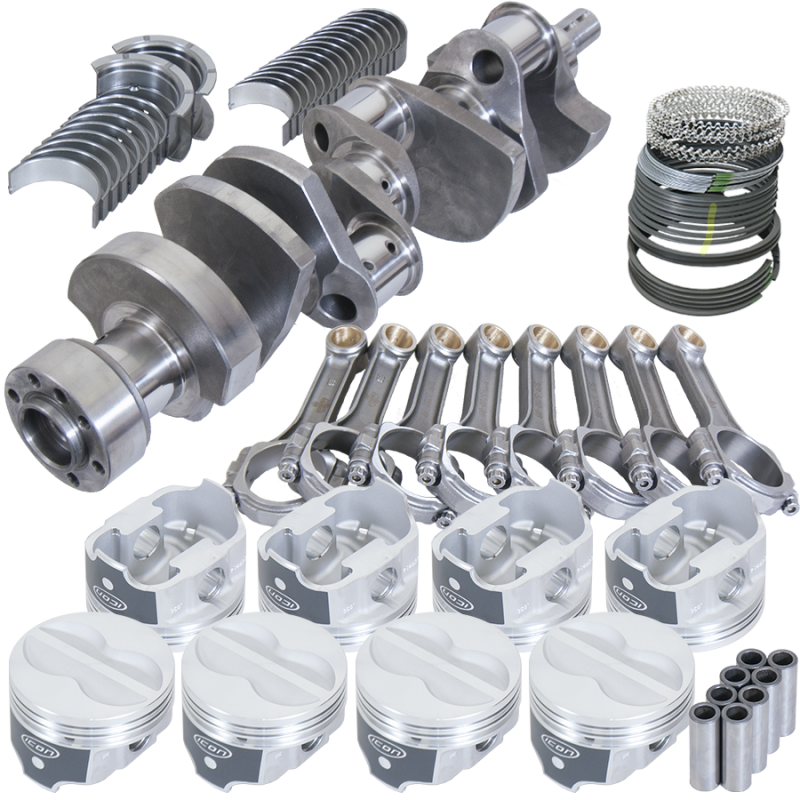 Eagle Chevy 350 1Pc 3.750in Crank 5.700in I-Beam Rods -10cc 4.000in Pistons Rotating Assembly - 13559L000