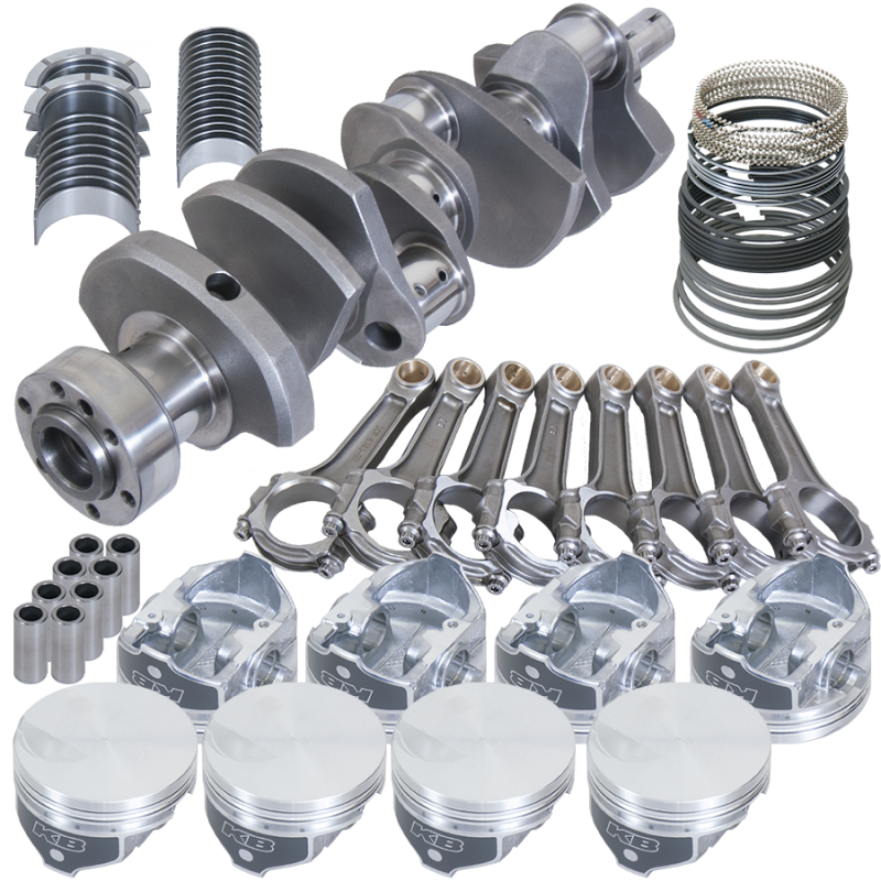 Eagle Chevy 454 1Pc 4.250in Crank 6.385in I-Beam Rod -3cc Flat Top 4.250in Pistons Rotating Assembly - 18021L000