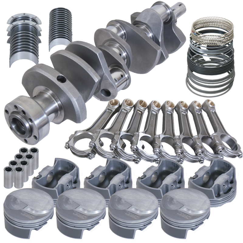 Eagle Chevy 454 1Pc 4.250in Crank 6.385in I-Beam Rods 18cc Dome 4.310in Pistons Rotating Assembly - 18022L060