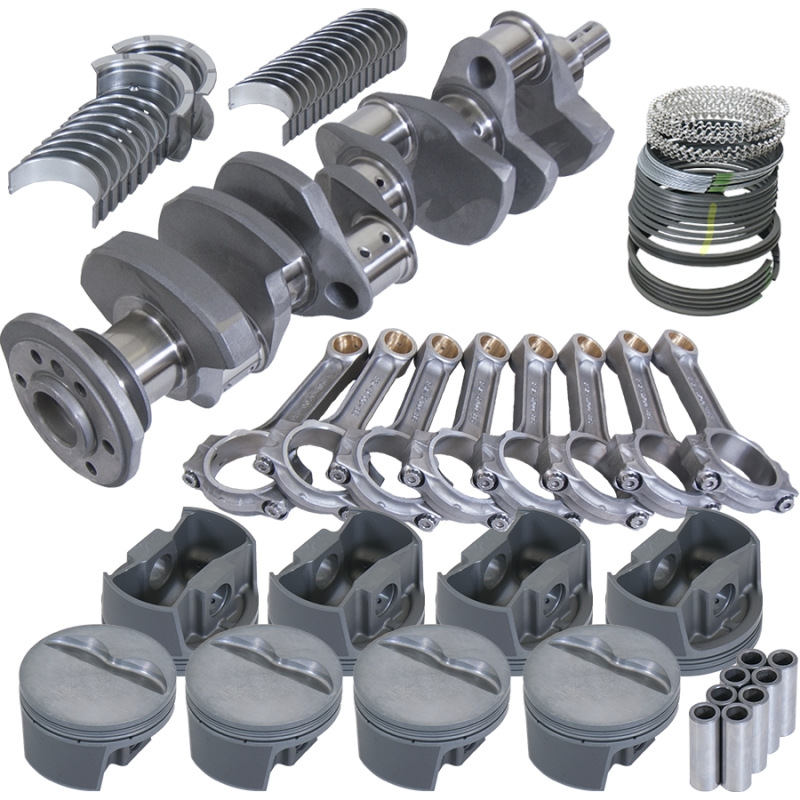 Eagle Chevy 350 3.750in Crank 5.700in I-Beam Rods -5cc Flat Top 4.040in Pistons Rotating Assembly - 62008040
